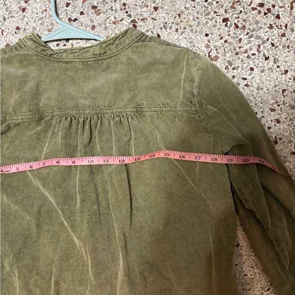 Anthropologie pilcro corduroy tunic dress XS moss green - Picture 10 of 11